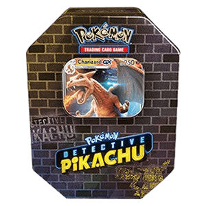 Detective Pikachu Tins: Charizard GX Tin