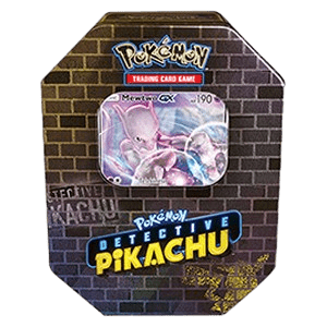 Detective Pikachu Tins: Mewtwo GX Tin