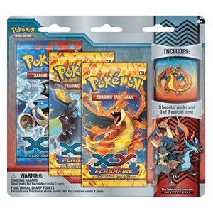 Flashfire: Mega Charizard Y Pin 3-Pack Blister